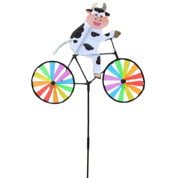 Rabbit Bee Tiger On Windmill Animal Wind Spinner Whirligig Garden Decorative Gadgets Lawn Toys Kids Outdoor