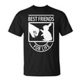 thumbnail image 1 of Rabbit Best Friends for Life Graphic Tee Unisex Adult Cotton Shirt for Bunny Lovers and Pet Enthusiasts Casual Wear Gift, Size M, Color Black, 1 of 3