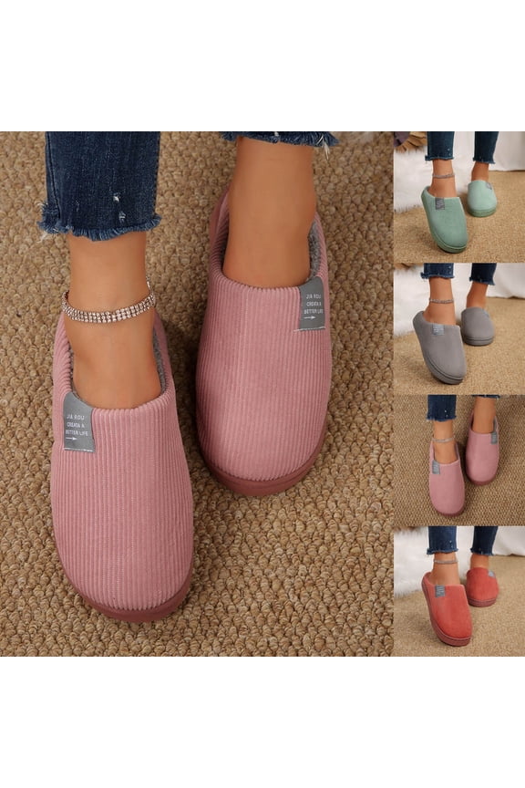 Rabbit Bowtie Slippers Women Plush Memory Foam House Slippers Closed Toe Shoes With Non Slip Sole Cozy Warm Fuzzy Home Shoes Green 41