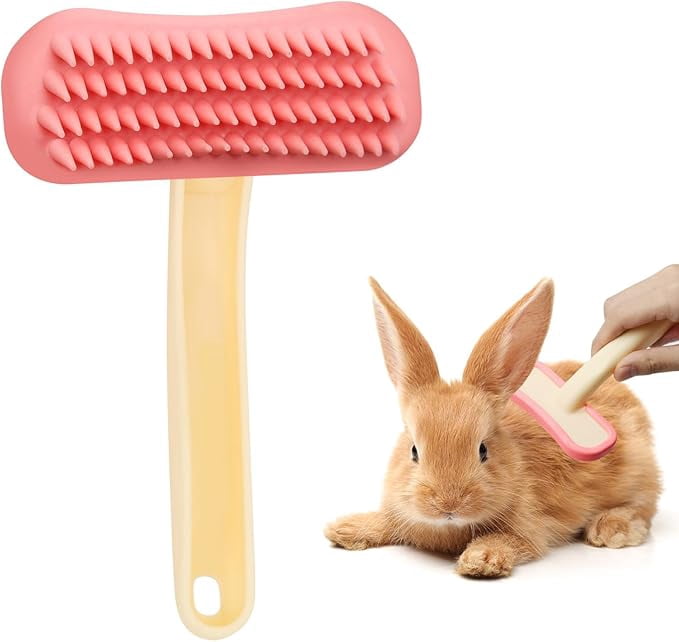 Rabbit Brush, Soft Silicone Small Animal Massage Comb, Practical Bunny ...