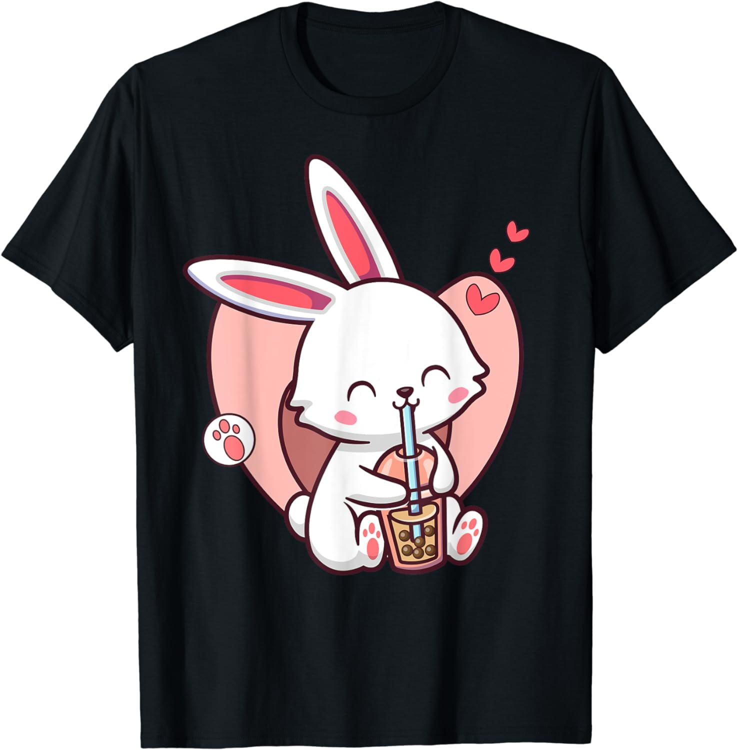 Rabbit Bubble Tea Boba Tea Anime Kawaii Shirt Neko Bunny T-Shirt ...