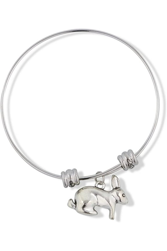 Rabbit Bunny 3D Fancy Charm Bangle