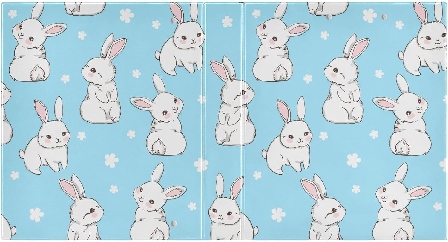 Cute Cow Print 1-Inch 3-Ring Binder With Dividers & Clipboard - Kawaii School & Office Supplies