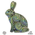 thumbnail image 1 of Rabbit Bunny Tangle Art Design - 5" Vinyl Sticker - For Car Laptop I-Pad - Waterproof Decal, 1 of 1