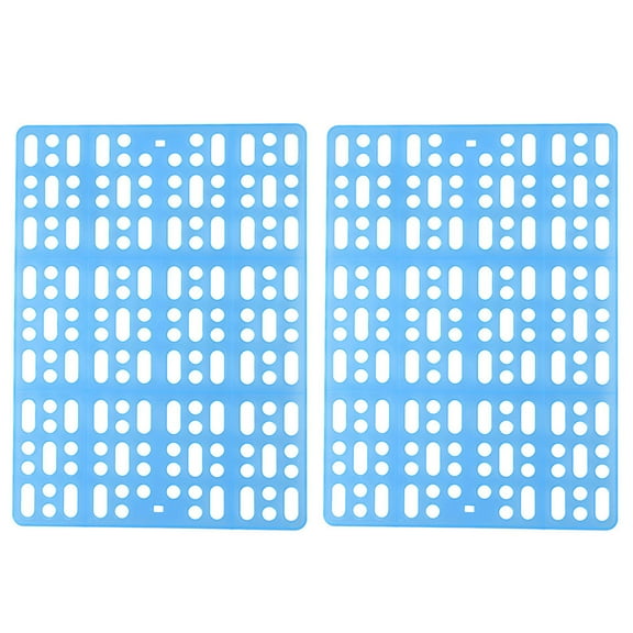 Rabbit Cage Mat Floor Plastic Mats Feet Pads for Pet Cats Dogs Hamster Chinchilla 2 Pack Litter Supplies
