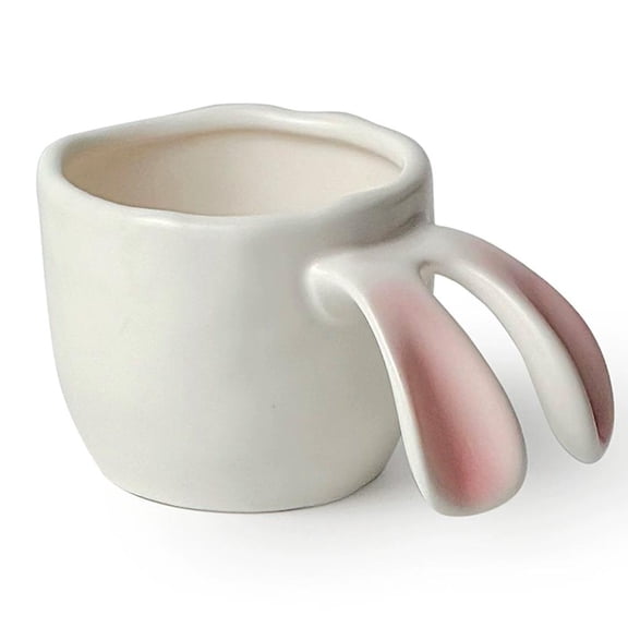 Rabbit Ceramic Cup Mug,Cute Cartoon Bunny Handmade Mugs,Easter Gifts-