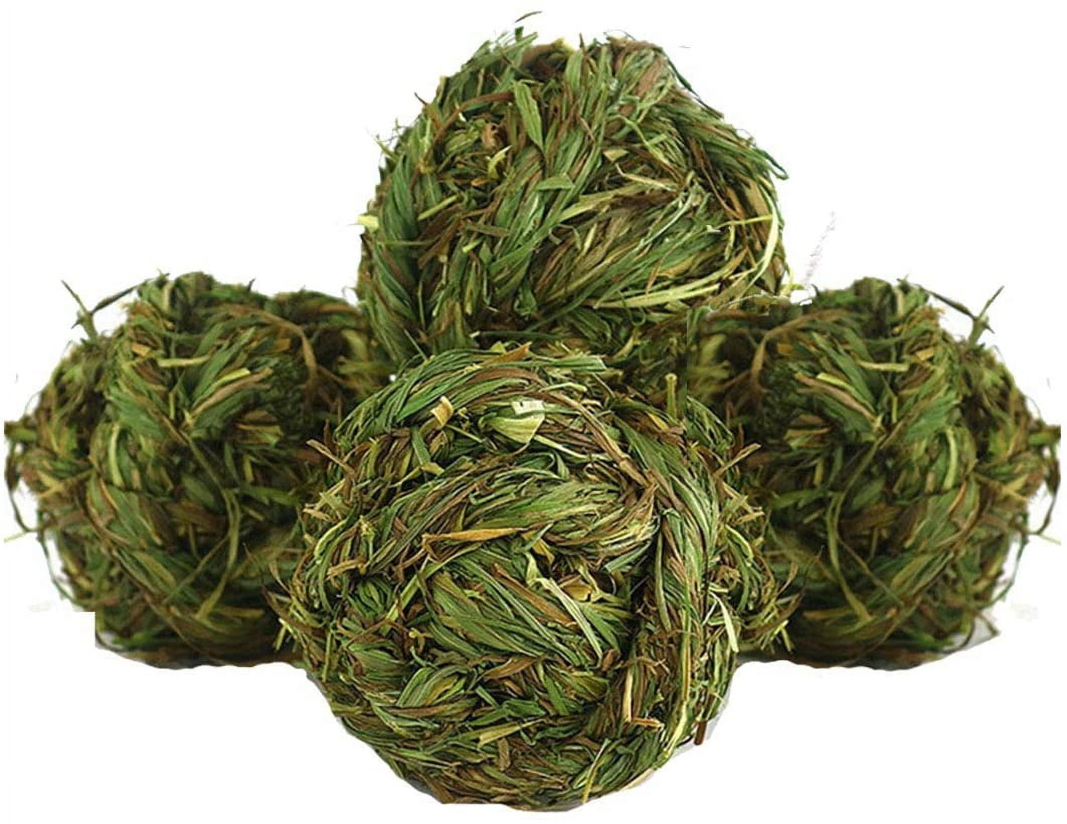 Rabbit Chew Ball Timothy Grass Grinding Small Animal Activity Play Chew Toys for Bunny Rabbits Hamster Guinea Pigs Gerbils