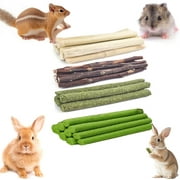YTSKJ Rabbit Toys 300g Bunny Chew Treats Sweet Bamboo Sticks Dental Snacks Branch for Clean Teeth Snack Stuff for Guinea Pigs Squirrel Rabbits Hamster Chinchilla