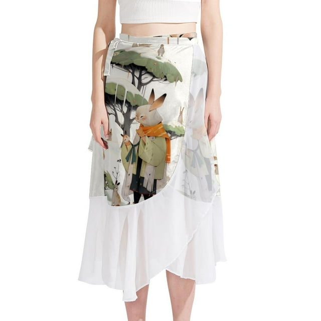 Rabbit Chic Chiffon Beach Dress & Skirt Set for Women - for Summer Days ...
