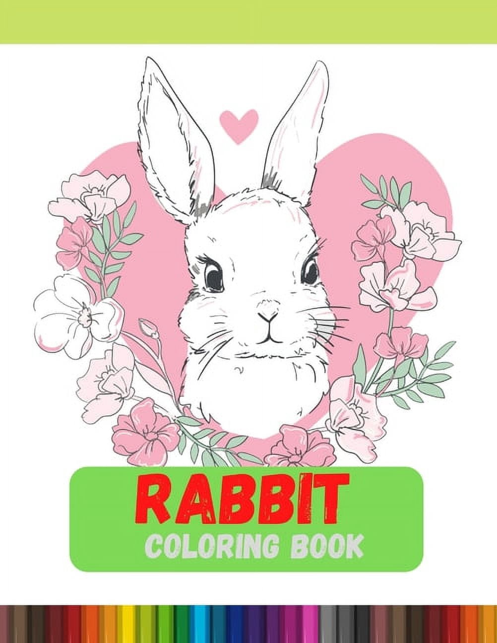 Rabbit Coloring Book Relaxation with Unique Design (Paperback
