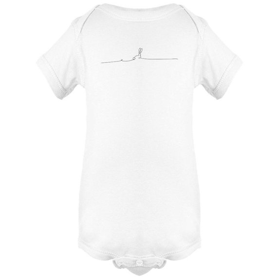 Rabbit Continuous Line Bodysuit Infant -Image by Shutterstock, 24 Months