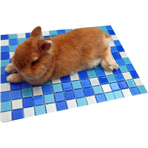 Rabbit Cooling Pad, Lightweight Cooling Mat for Small Animals, Indoor Outdoor Crate Use