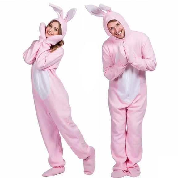 Rabbit Costume Easter Bunny Rabbit Costume Unisex Adult Cute Animals Fancy Dress