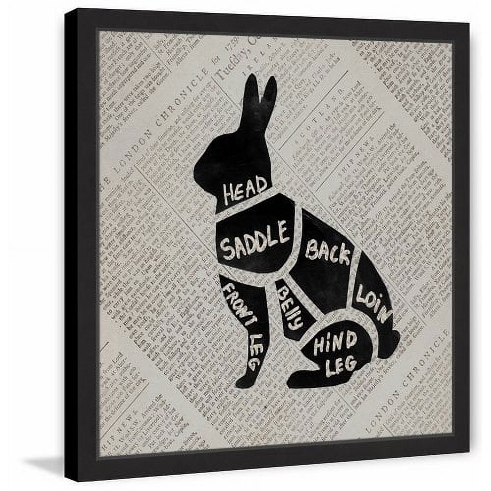 "Rabbit Cuts" Framed Painting Print