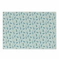 thumbnail image 1 of Rabbit Cutting Board, Bunny with Carrot Funny Cheerful Rodent Pattern Running Jumping Sitting, Decorative Tempered Glass Cutting and Serving Board, Small Size, Orange Blue and Green, by Ambesonne, 1 of 1