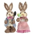 thumbnail image 1 of Rabbit Decorations Rabbits Bunny Animal Model 2pcs Easter Theme Party Supplies Ornaments 23cm/9in, 1 of 5