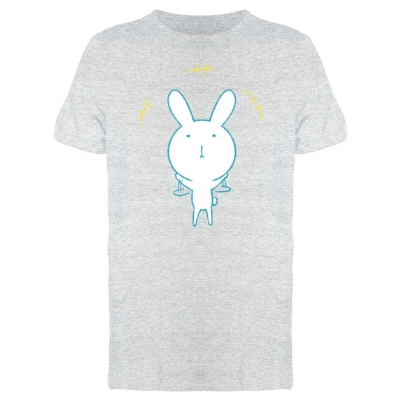 Rabbit Doing Exercise Doodle Tee Men's -Image by Shutterstock
