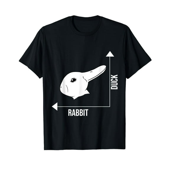 Rabbit Duck Graph Math Easter Men Vintage T-Shirt