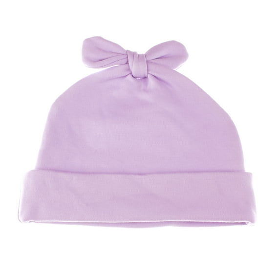 Rabbit Ears Cotton Beanie Hat - Small Child Lavender