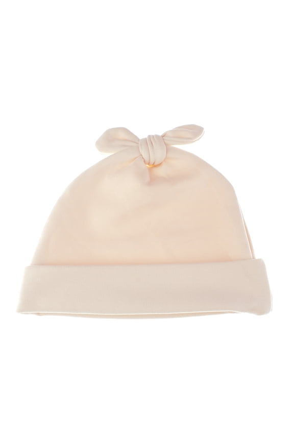 Rabbit Ears Cotton Beanie Hat - Small Child Natural