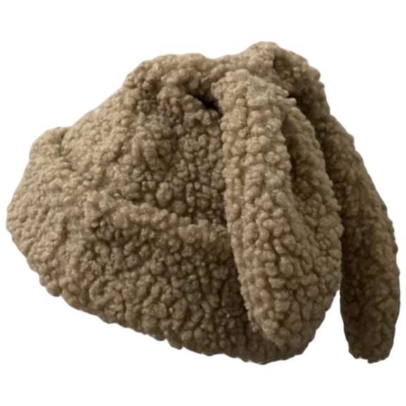 Rabbit Ears Knitted Hat Woolen Hat Funny Knit Beanie Hat Fashion Trendy Wild Pile Hat Windproof Outdoor Warm Cap