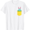 thumbnail image 1 of Rabbit Ears Pocket Easter Eggs Bunny Happy Easter T-Shirt, 1 of 3