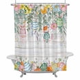 thumbnail image 1 of Rabbit Eggs Floral Easter Shower Curtain Set with Hooks, Spring Flowers Leaves Waterproof Fabric Bathroom Curtains Decor Home Accessories, Stall Long 54 X 78 Inch, 1 of 9
