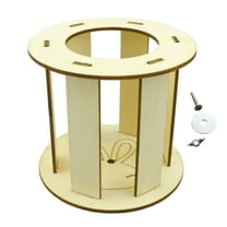 Rabbit Feeder Bunny for Hay Rack Wooden Feeding Bowls for Cage Easy to Clean