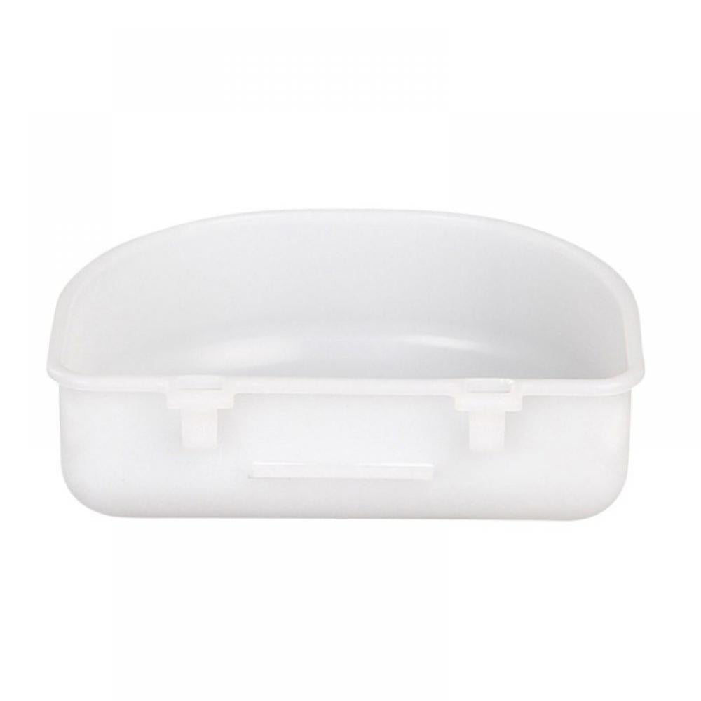 Rabbit Feeder with Hook,Rabbit Food Bowl,Guinea Pig Plastic Food Basin ...