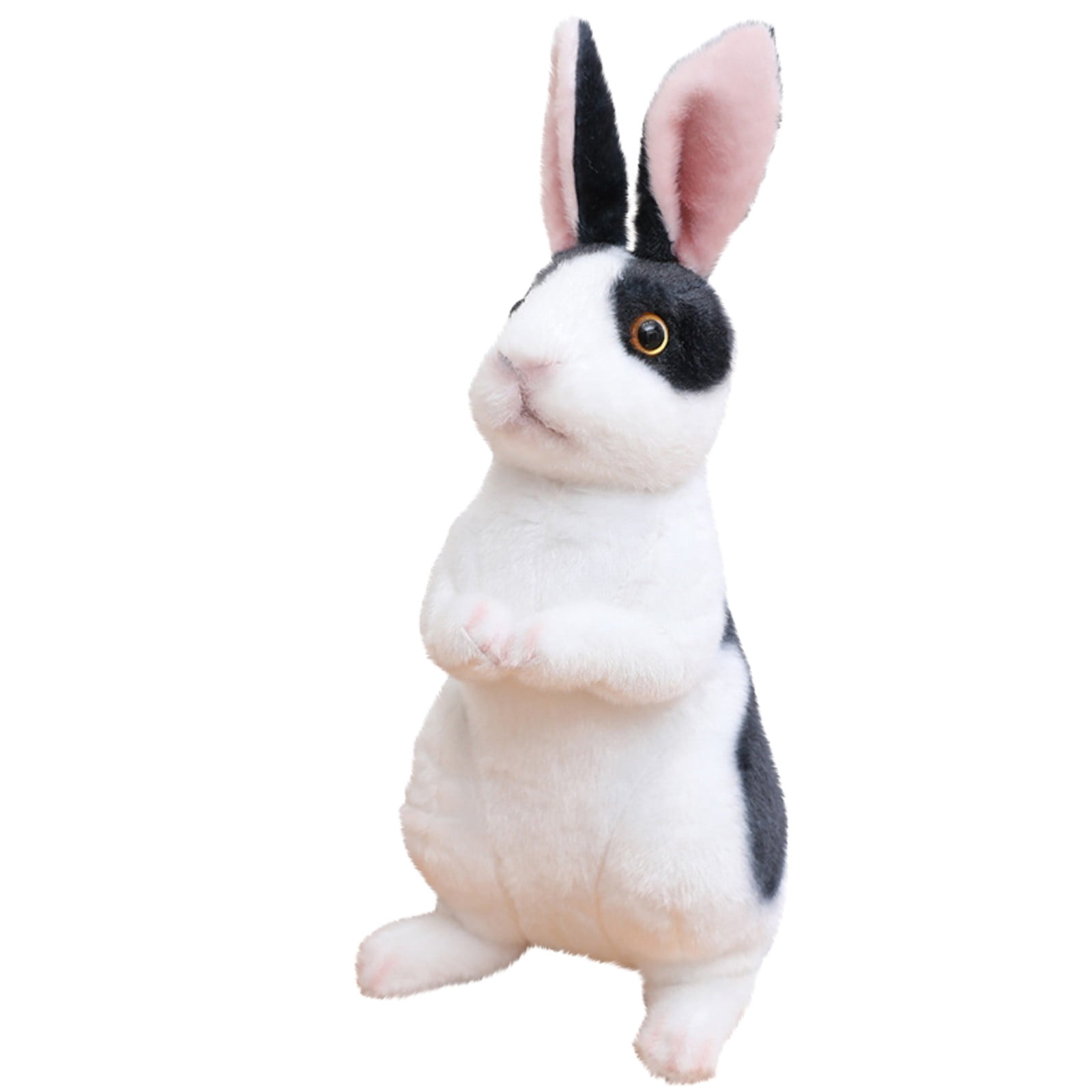 Rabbit Figurine,Realistic Stuffed Bunny Plush Toy Lifelike Soft Stuffed ...