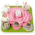 thumbnail image 1 of Rabbit Foraging Mat, Bunny Activity Toys Snuffle Mat for Small Animals Forage Mat for Rabbit Guinea Pig Hamster Chicken Hedgehog Chinchilla Puppies Cat Stress Relief Puzzle Interaction Toys (Green), 1 of 7
