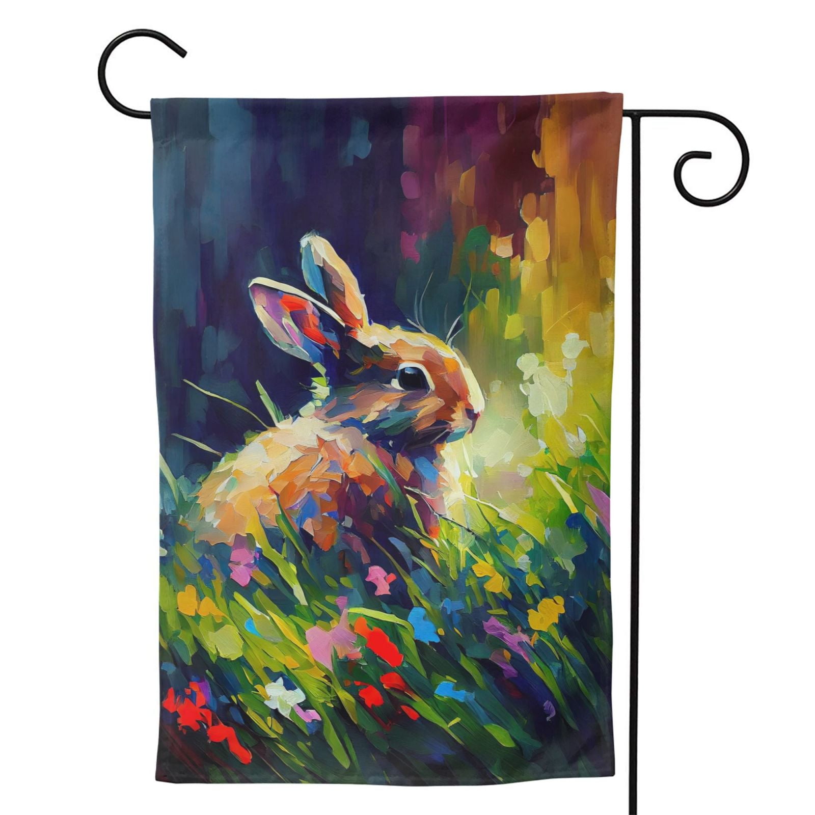 Rabbit Garden Flag 12.5