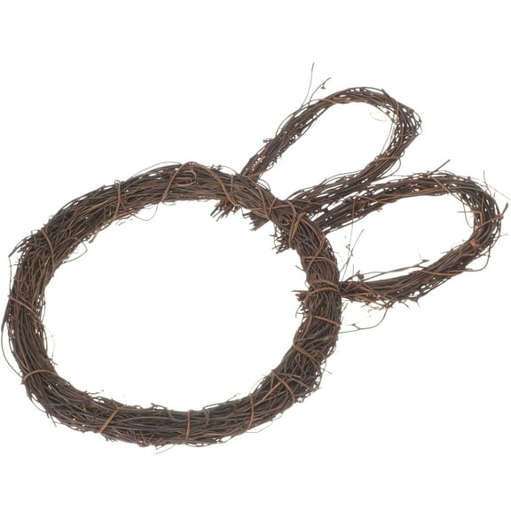 Rabbit Garland DIY Easter Wreath Rings Bunny Grapevine Wreath Forms Rattan Wisteria Spring Wreaths for Crafts