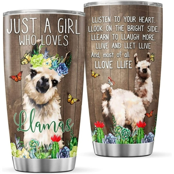 Rabbit Gifts For Lovers Bunny Women Girls Teens Children Stainless Steel Tumblers With Lid Insulated Cups 20 Oz Funny Coffee Mugs Wine Drinking Glasses Birthday Christmas