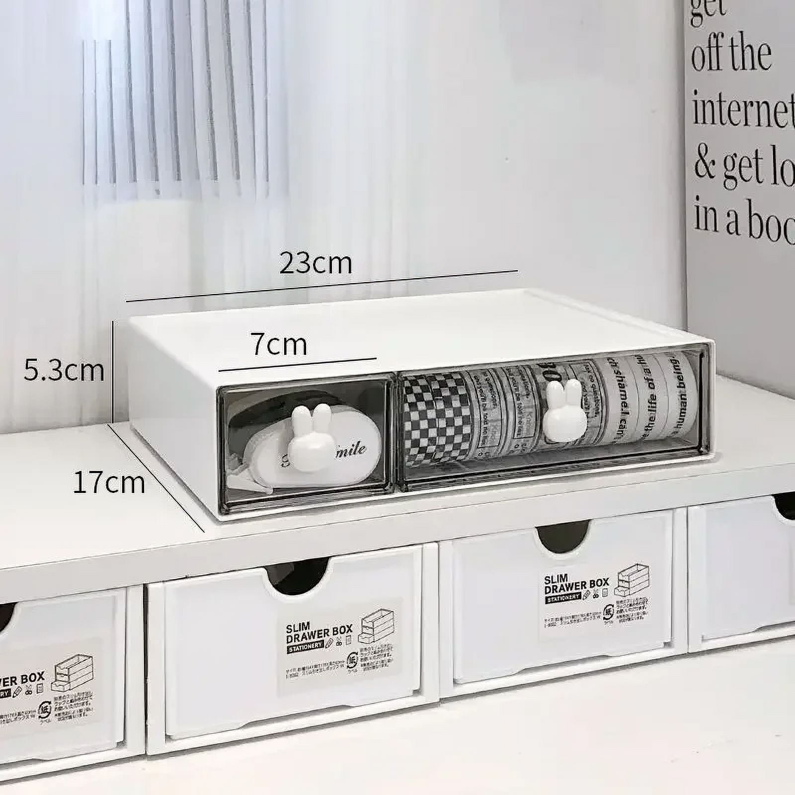 Rabbit Handle Combination Drawer Box Stationery Organizer Desktop ...