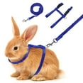 thumbnail image 1 of Rabbit Harness Leash - Bunny Cat Leash Adjustable Soft Nylon Small Animal Harness Set for Walking Running Outdoor Use with Safe Bell for Puppy Dog, Pig, Kitten, Ferret, Mini Pet, 1 of 7