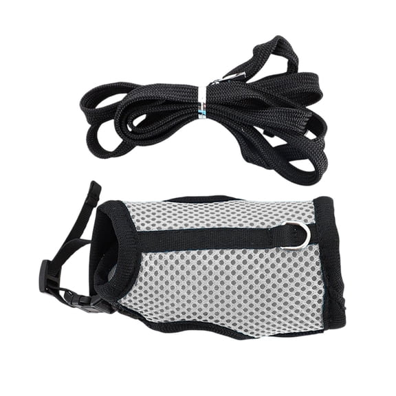 Rabbit Harness&Leash Set Escape Proof Soft Breathable Mesh Rabbit Leash Vest with Safety Buckles, Lightweight Walking Gear for Rabbits, Kittens, Ferrets, Guinea Pigs