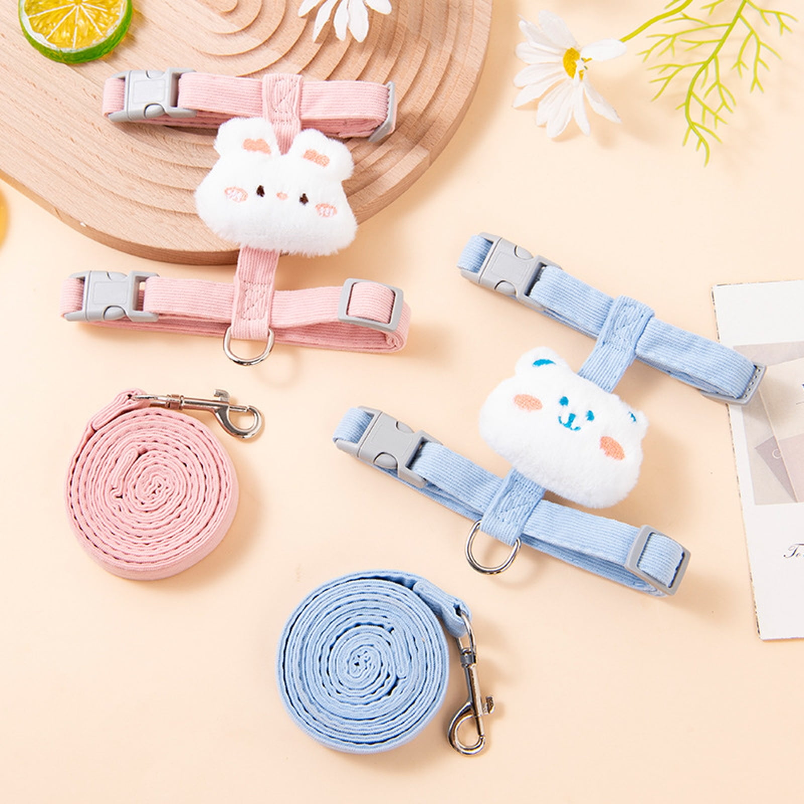 Rabbit Harness and Leash Set, Adjustable Escape Proof Soft Vest for ...