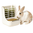 thumbnail image 1 of Rabbit Hay Feeder Guinea Pig Feeder, 2 in 1 Automatic Small Animal Food Bowl Feeding Cage Accessories 5.91''L x 6.69''W x 7.09''H, 1 of 9