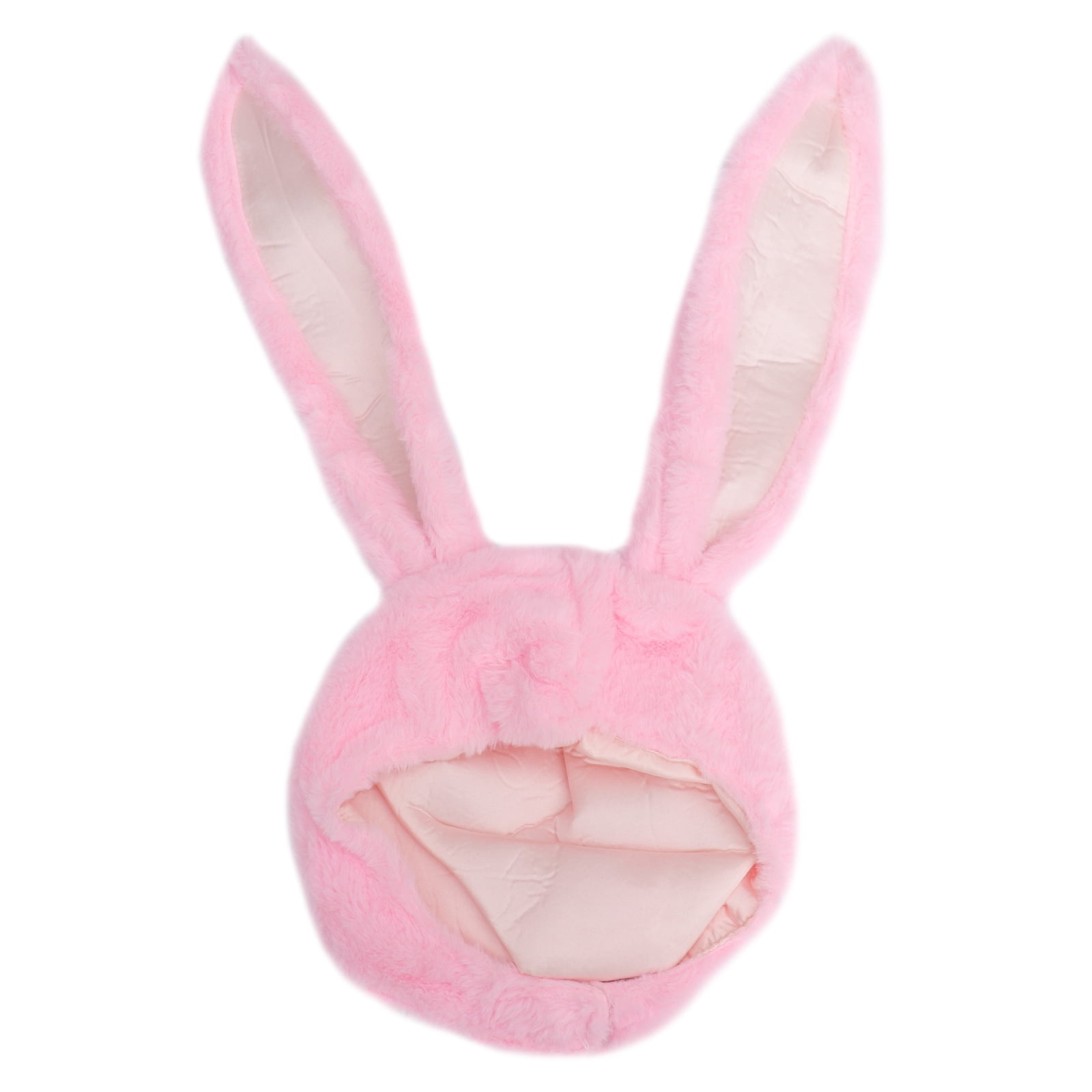 Rabbit Headwear Cartoon Animal Hat Movable Ear Plush Hat for Women ...