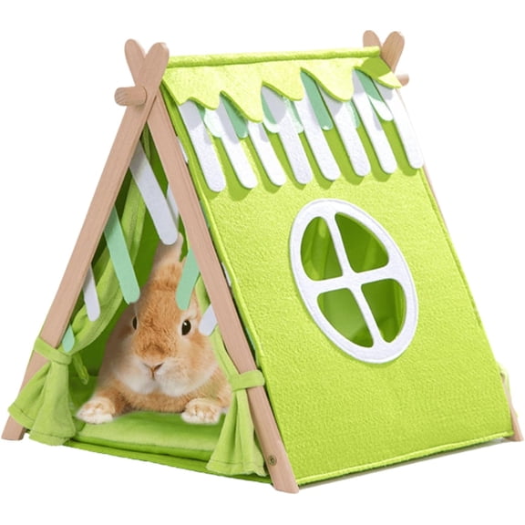 Rabbit Hideout, Small Animal Houses and Habitats, Guinea Pig Tent Tunnel Cages for Guinea Pigs, Hamster, Rats, Bunny and Other Small Animals, Rabbit Cages Accessories