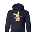 thumbnail image 1 of Rabbit Holding A Basket Hoodie Juniors -Image by Shutterstock,  Small, 1 of 4