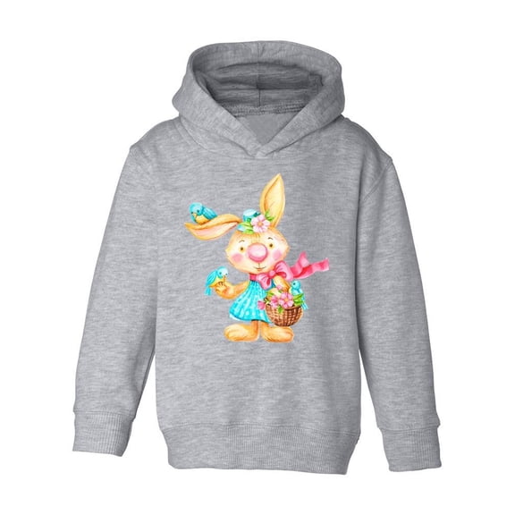 Rabbit Holding A Basket Hoodie Toddler -Image by Shutterstock, 4 Toddler