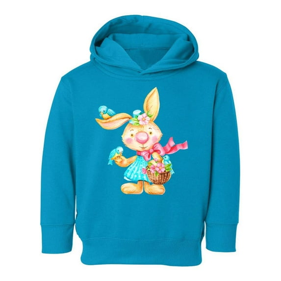 Rabbit Holding A Basket Hoodie Toddler -Image by Shutterstock, 4 Toddler