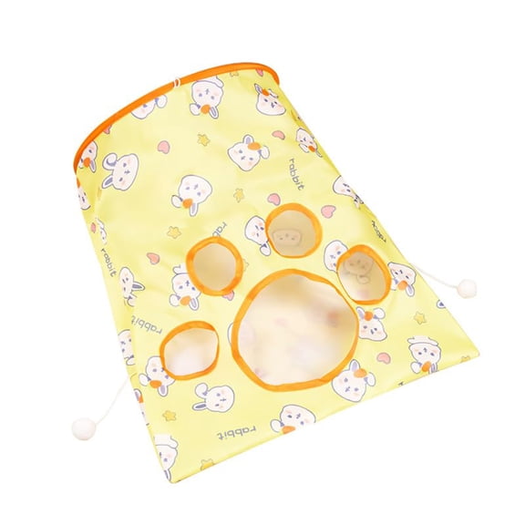 Rabbit Hole Cat Toy Tunnel with Bag, Crinkle Play Tube for Hiding and Pouncing, Interactive Crawling and Exploration Toy, Fun Self-Entertainment