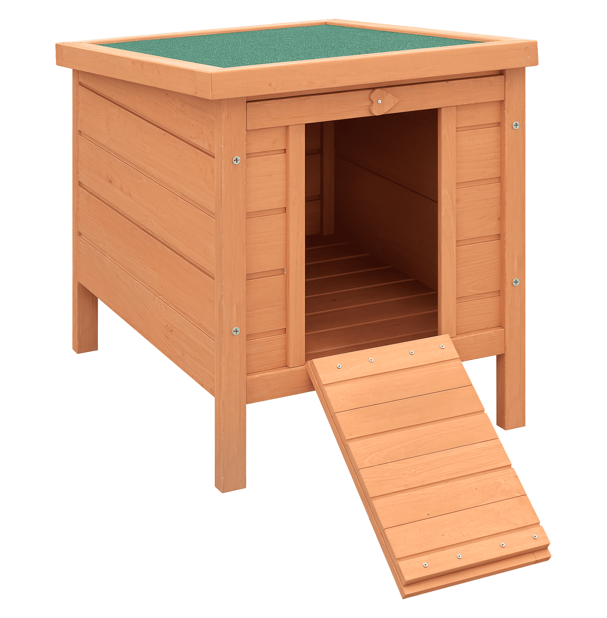Rabbit House Small Wooden Hutch Cage Openable Waterproof Roof Bunny Guinea Pig Indoor Outdoor Natural