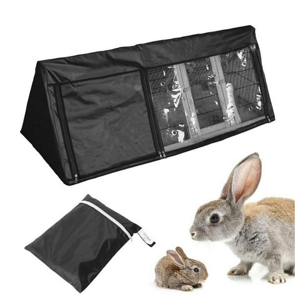 Rabbit Hutch Cover Oxford Dust-Proof Waterproof for Backyard Garden 118*45*52cm