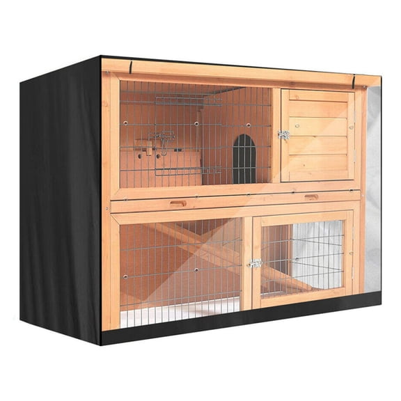Rabbit Hutch Double Decker Dust Cover Waterproof Windproof Rabbit Cage