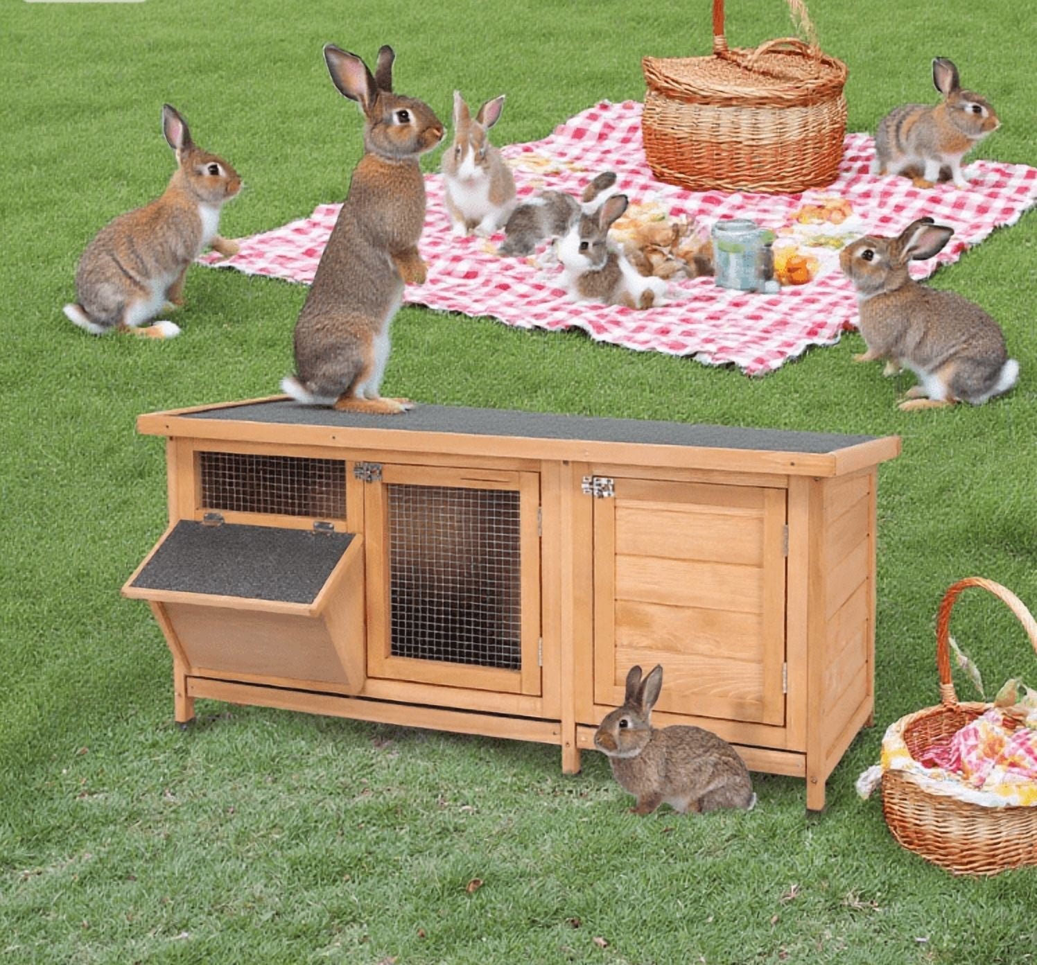 Rabbit Hutch Large Bunny Rabbits Cage