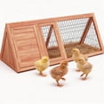 thumbnail image 1 of Rabbit Hutch Small Chicken Coop Wooden Pet House Bunny Cage for Small Animals, 1 of 11